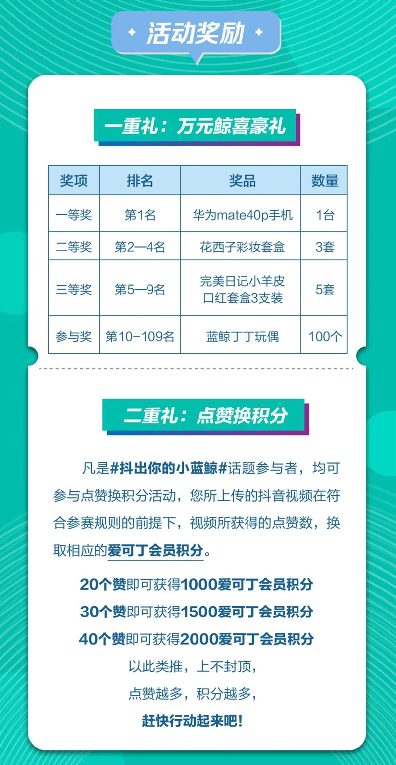 【丁丁抖音挑战赛】一起“抖”出你的小蓝鲸吧！