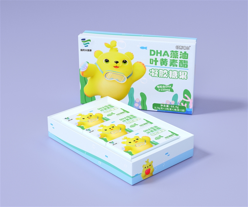 开学季：国药大健康DHA藻油叶黄素酯凝胶糖果，儿童成长新潮流