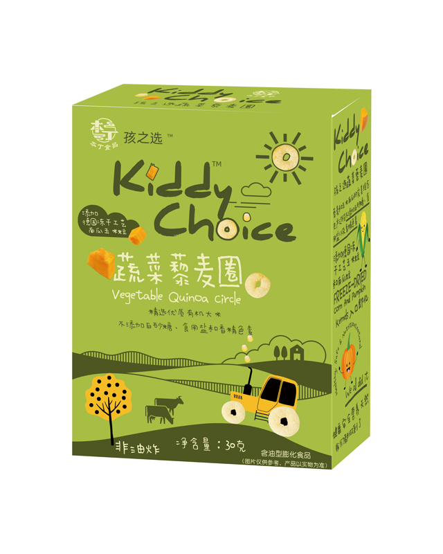 本丁kiddychoice孩之选藜麦圈（蔬菜味藜麦圈）