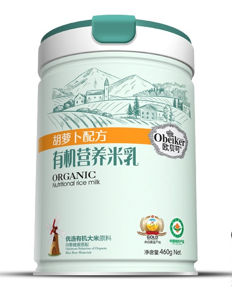 欧贝可有机米乳胡萝卜配方（听装）