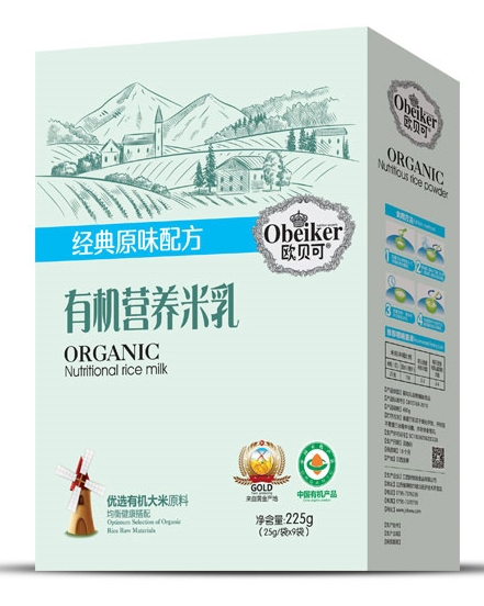 欧贝可有机米乳经典原味配方（盒装）