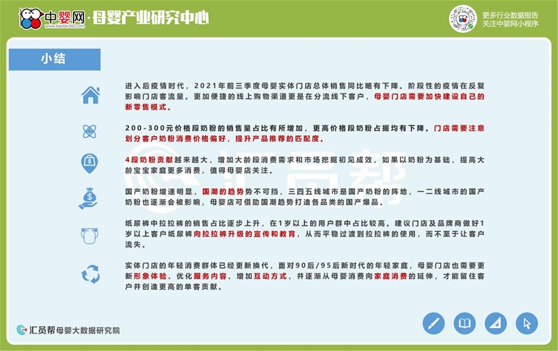 2021年前3季度母婴店奶粉尿裤数据洞察