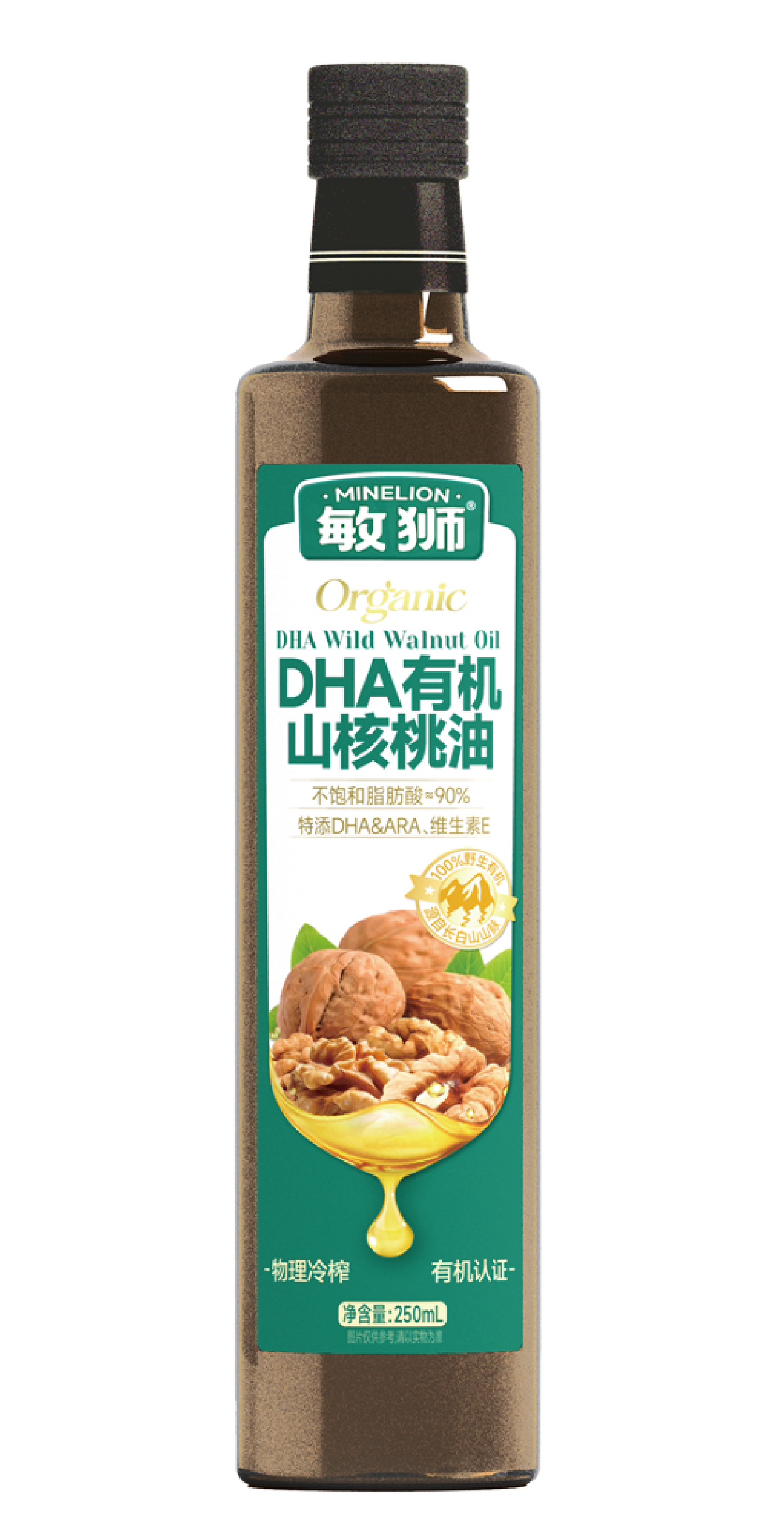 敏狮DHA有机山核桃油250ml