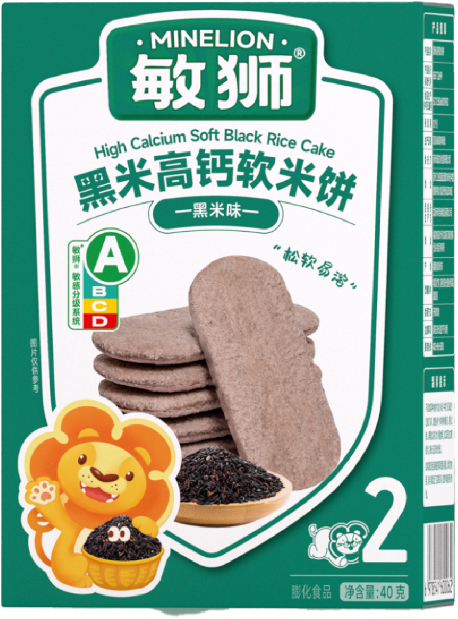敏狮黑米高钙软米饼