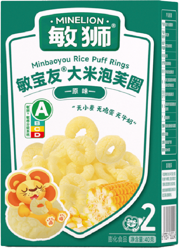 敏狮敏宝友大米泡芙圈（原味）
