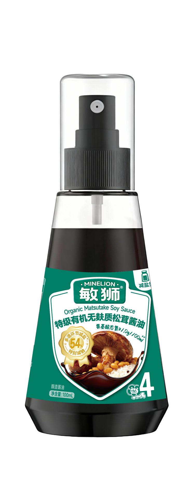 敏狮特级有机无麸质松茸酱油